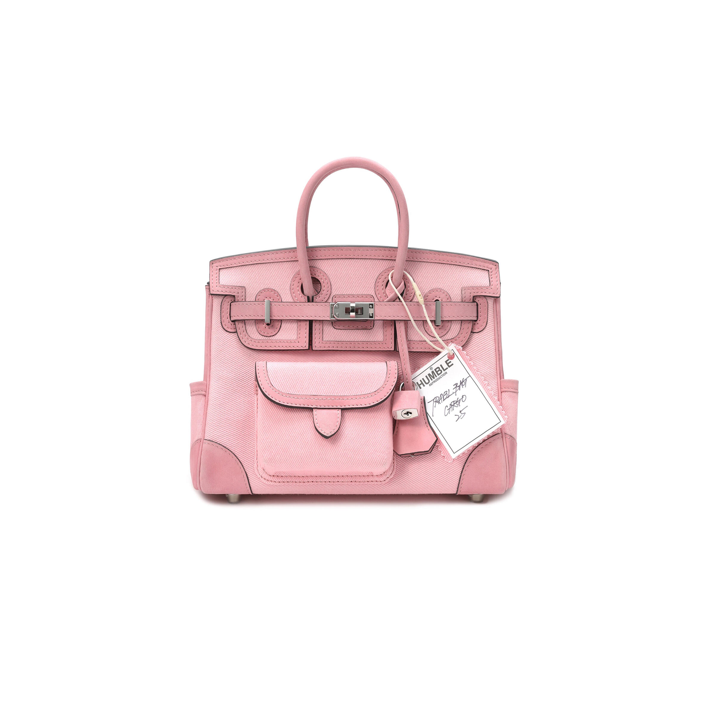 HERMÈS MASTER TRAVEL BAG CARGO 25 PINK (25*20*13cm)